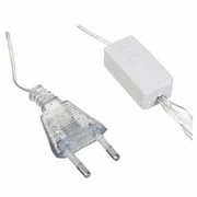 Гирлянда эл. занавес 2x1,5м, 272LED*белый, мерцание., ПВХ прозрач., коннектор, 220В