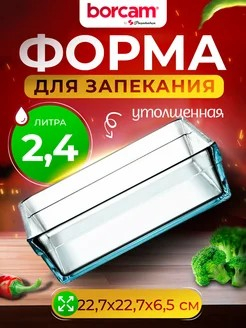 БОРЖАМ - форма 227*227*65мм 2,4л квадрат