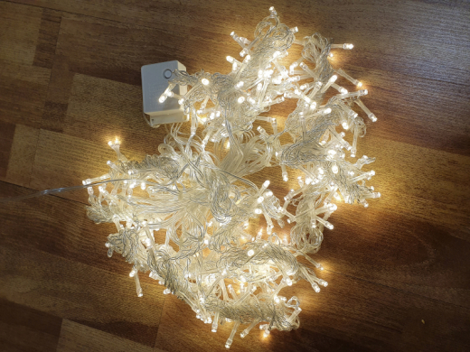 Гирлянда эл. занавес 2x1,5м, 272LED*белый, мерцание., ПВХ прозрач., коннектор, 220В