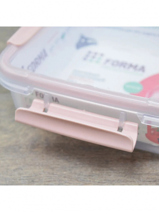 Контейнер 0,8л BATTERFLY герм розовый