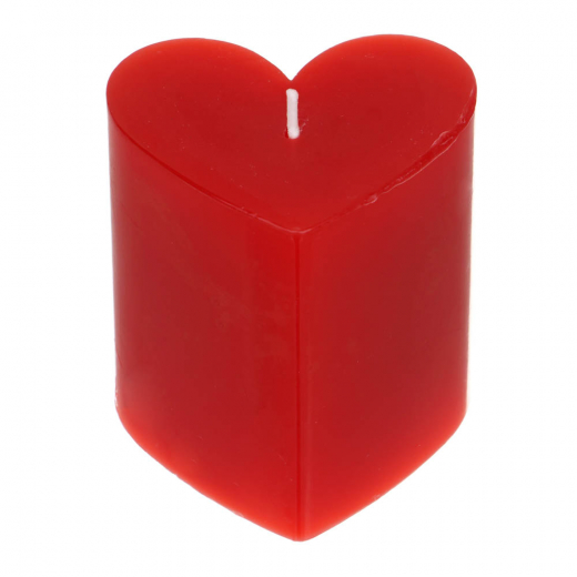 Свеча столбик в форме сердца парафин 7x7,5 см