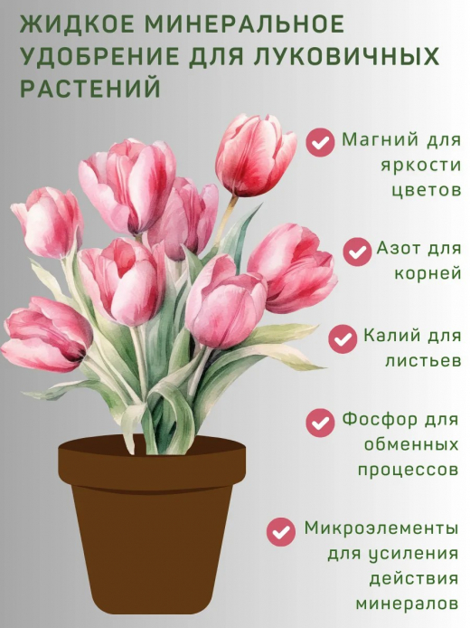 Удобрение 0,2л для Лилий Гладиолусов и лук/раст Цветочный рай