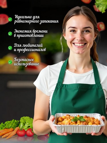 Форма для запекания 21,7x11,3x5,3см, дно 18,1x7,7cм, 865мл, L-край, арт.99-01 фольга