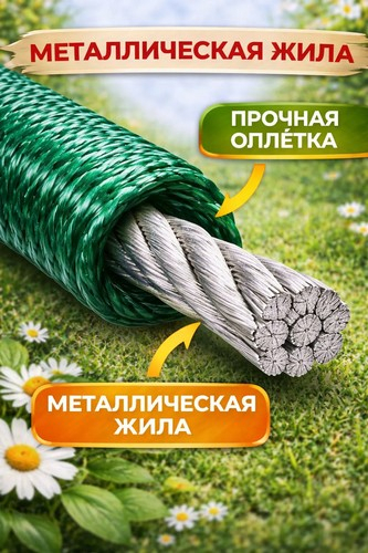 Шнур с капроновой жилой 2мм х 20м