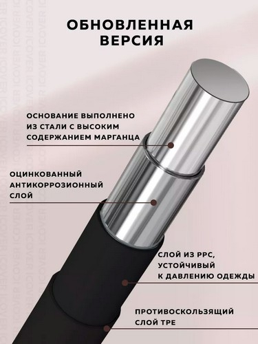 Вешалка металл с ПВХ покрытием 40см (цвет mix), TCH-103
