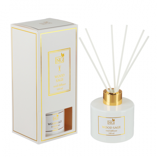 Аромадиффузор 100мл 4вида LUX wood sage,white flower, black code, pear&freesia