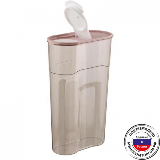 Банка 2,3л для сыпучих продуктов Люкс