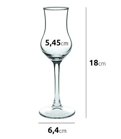 ГРАППА -  рюмка 95мл 1шт для граппа