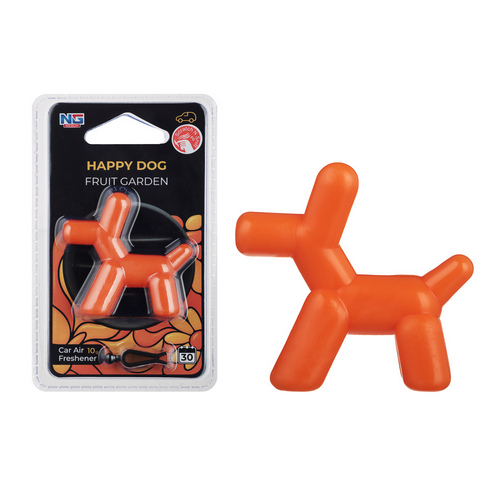 Ароматизатор на дефлектор 10гр.,Happy Dog фрукт. сад,сладк.вишня,черн. бархат,север.ветер