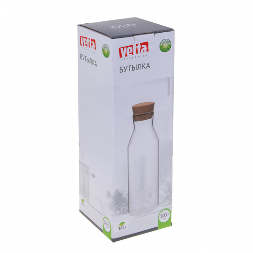 Бутылка "ЭКО", 25х9см, 1000мл, стекло
