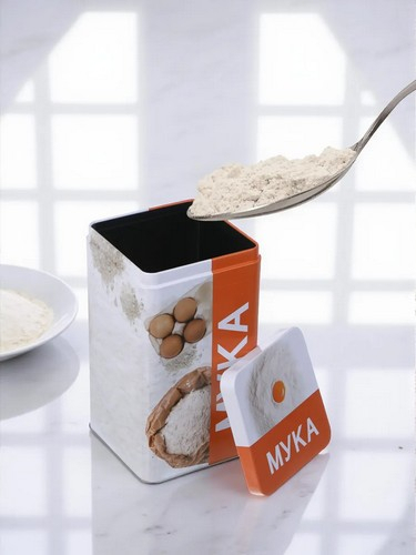 Банка для муки 17x10x10см, жесть