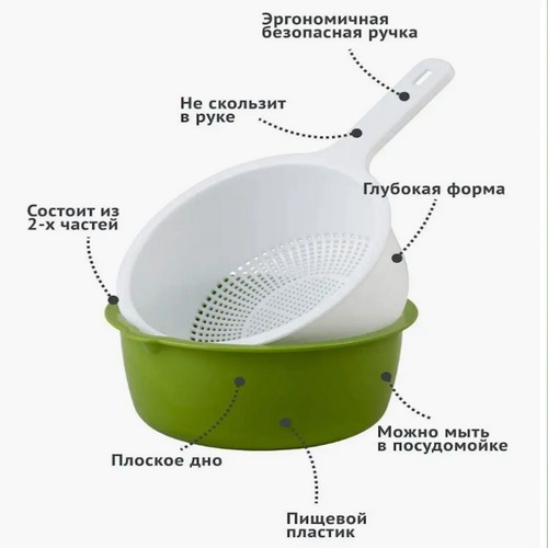 Дуршлаг д190 двойной