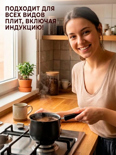 Турка, 600 мл, углеродистая сталь