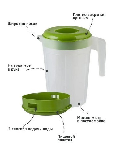 Кувшин 2,5л с крышкой