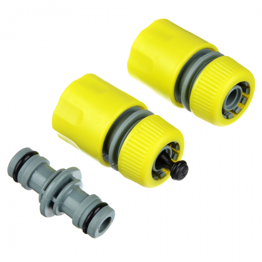 Набор для полива (1 коннектор d1/2" , 1 коннектор с аквастопом d1/2",  двойник)