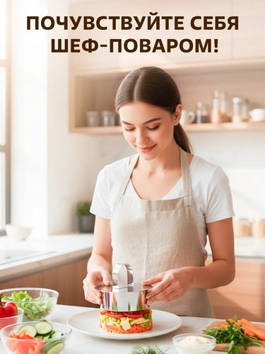 Набор форм для приготовления салатов\десертов 4пр 9х4см 08A4001