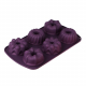АЛИОН - форма для выпечки 6 ячеек 29x17х3,8см Цветы силикон