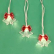 Гирлянда эл. насадка "Хрустальные колокольчики" 2м, 10LED*шампань, пост.свеч, ПВХпроз, 2хАА