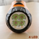 Фонарь аккумуляторный 4 ярк. LED, вилка 220В, пластик, 13x5,3 см