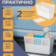 Органайзер Лофт 110х235х140 белый навесной широкий