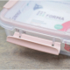 Контейнер 0,8л BATTERFLY герм розовый
