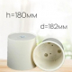 Горшок для цветов 3,9л d182 h180мм молочный Genius