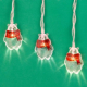 Гирлянда эл. насадка "Медвежонок Снежик" 2м, 10LED*шампань, пост.свеч, ПВХпрозр, акрил,2хАА