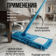 Швабра с насадкой из микрофиб. (подкл.), телескоп. металл, пластик, 70-120см, вес насад 95 г.