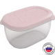 Контейнер 0,65л Flexo прямоуг розовый