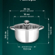 Кастрюля 1,7л 18х9см с крышкой Джерси
