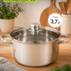 Кастрюля 3,7л, 22х11см нерж сталь Джерси
