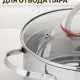 Кастрюля 2,7л 18х11,5см со стекл крышкой индукция Бирмингем