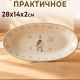 Блюдо овальное Гуси тм MILLIMI, 28х14х2см, керамика