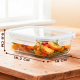 Контейнер для продуктов на защелках 600мл жаропрочное стекло