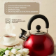 Чайник стальной 2,5л красный идукция RWK021