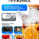 Чайник заварочный 1,8л, стекло, нерж.сталь Графит