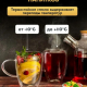 Кружка с двойными стенками тм MILLIMI Симпл, 350мл, стекло