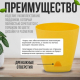 АМСТЕРДАМ - горшок 170мм 2,5л спелая груша