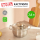 Кастрюля 2,6л 18х11см со стекл крышкой индукция Берн