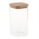 Банка для хранения, 18,5х10х10см, 1300мл, стекло, бамбук
