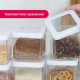 Емкость для сыпучих продуктов СТЕП 1,9л 10х10х28см БЕЛЫЙ