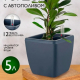 МЮНХЕН - горшок 5л квадрат вулканический серый