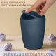 Контейнер для мусора 1л Лайт косм серый